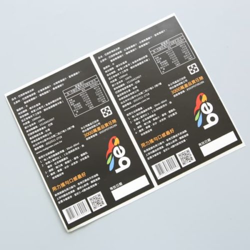Products Packaging Stickers