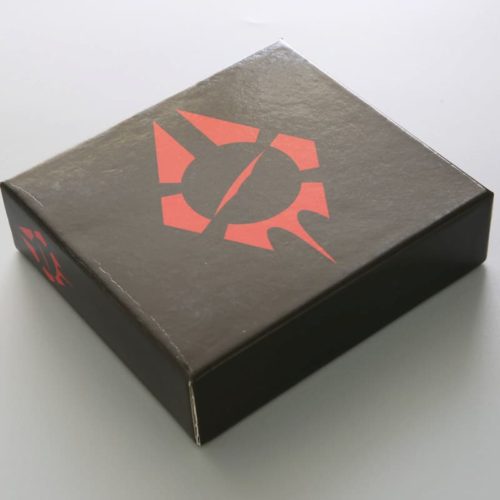 Red Logo Black One Piece Box