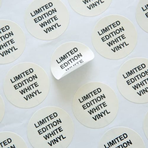 White Round Stickers 2