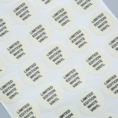 White Round Stickers