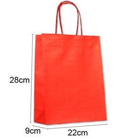 4K Red Kraft Bags 2