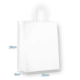 4K White Kraft Bags 2