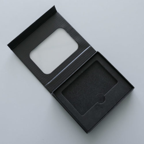 Carbon Black Partial Cover Rigid Boxes 2
