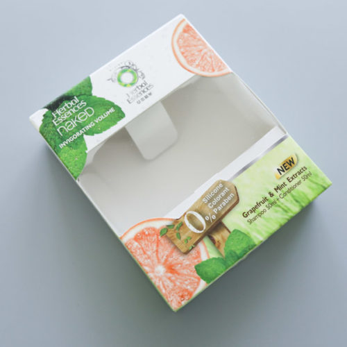 Cosmetic Bottle Packaging with Window 1
